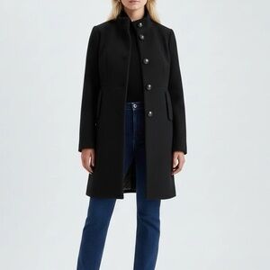 J. Crew Black Pea Coat